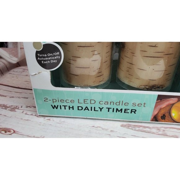 Order Home Collection 2 Piece LED Candle Set With Daily Timer Home Décor - Picture 2 of 11